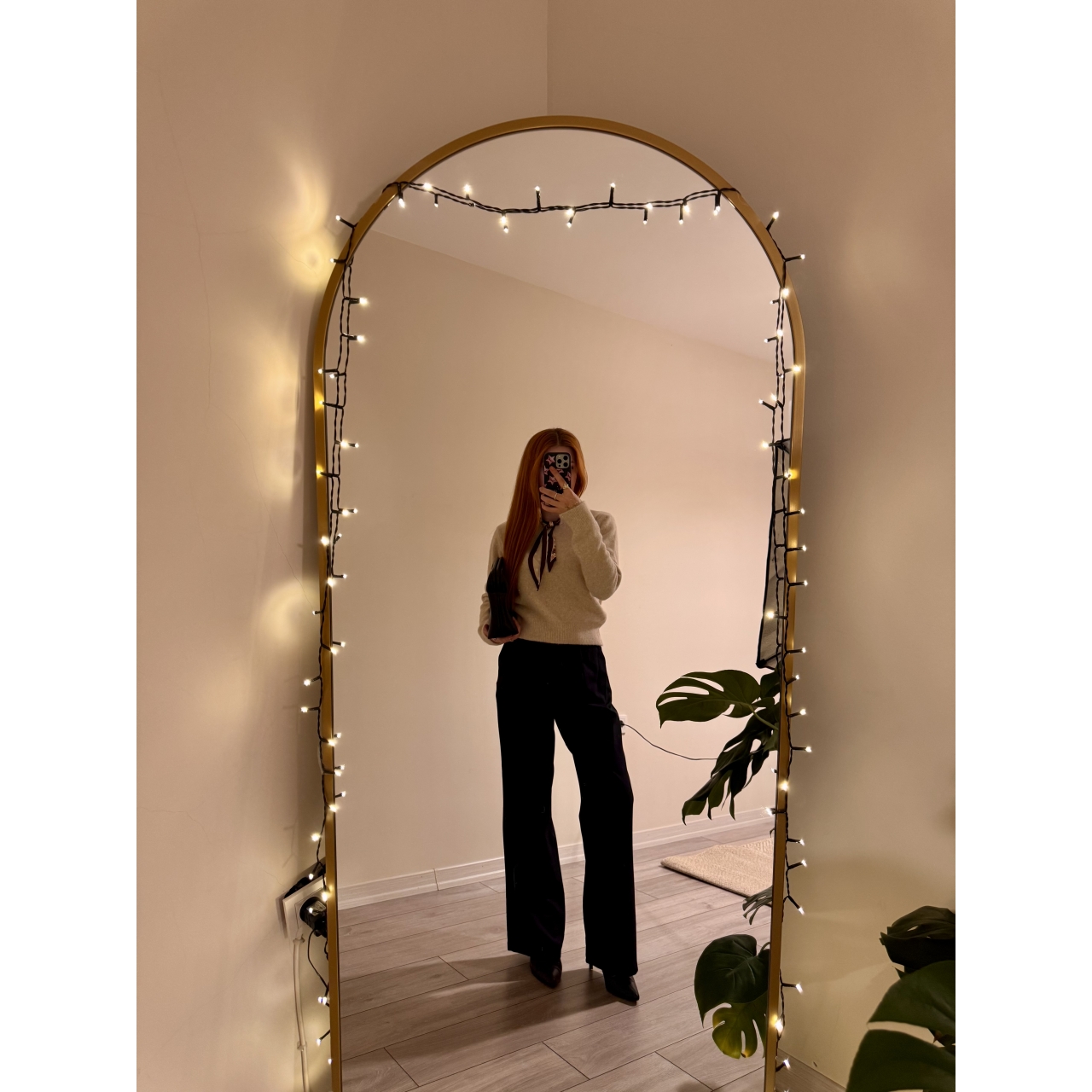 Siyah Renk Bol Paça Yüksek Bel Kumaş Pantolon